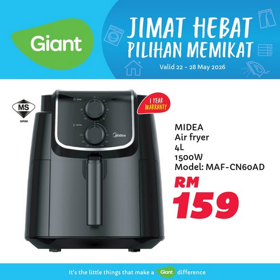 Giant-Malaysia-Home-Essentials-Promotion-with-Hot-Deals-1 22-28 May 2026: Giant Malaysia Home Essentials Promotion with Hot Deals on Blenders, Rice Cookers, Fans and More