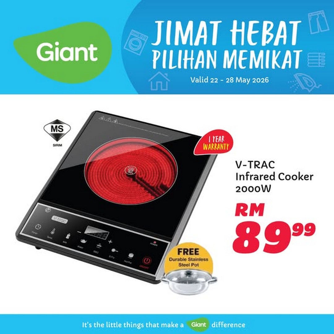 Giant-Malaysia-Home-Essentials-Promotion-with-Hot-Deals-3 22-28 May 2026: Giant Malaysia Home Essentials Promotion with Hot Deals on Blenders, Rice Cookers, Fans and More