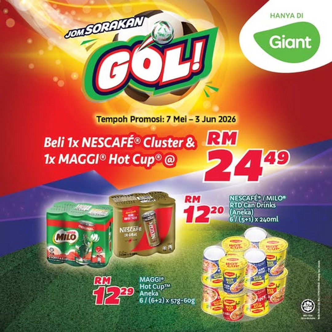 Giant-Malaysia-NESCAFE-MAGGI-Goal-Cheers-Promotion 7 May–3 June 2026: Giant Malaysia NESCAFÉ & MAGGI Goal Cheers Promotion, Ball Fest Value Bundle Deal at RM24.49