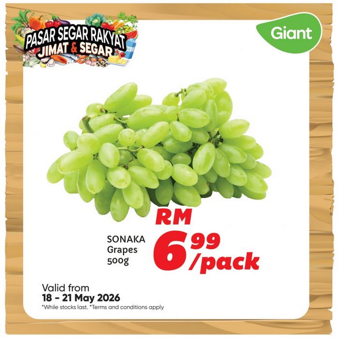 Giant-Malaysia-Pasar-Segar-Rakyat-Fresh-Groceries-Promotion-4 18–21 May 2026: Giant Malaysia, Pasar Segar Rakyat Fresh Groceries Promotion from RM1.29, Affordable Weekly Grocery Deals Across Fresh Produce and Meat Sections