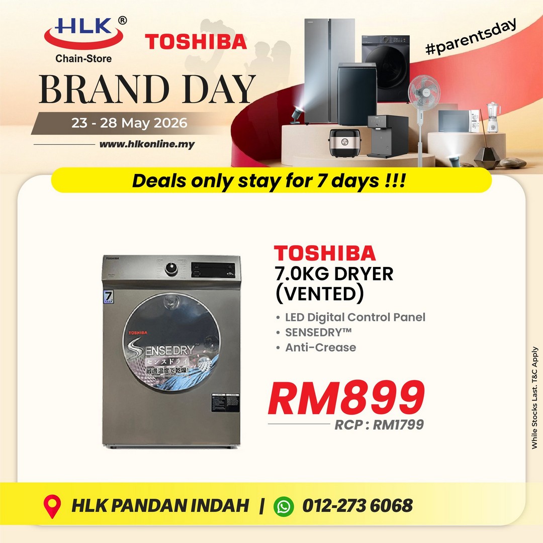 HLK-Malaysia-x-TOSHIBA-Parents-Day-Promotion-at-Pandan-Inda-6 23-28 May 2026: HLK Malaysia x TOSHIBA Parents Day Promotion at Pandan Indah with Special Deals on Home Appliances and Electronics