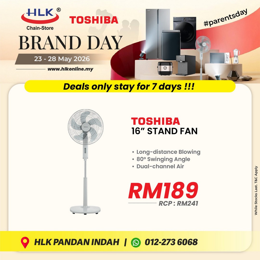 HLK-Malaysia-x-TOSHIBA-Parents-Day-Promotion-at-Pandan-Inda-9 23-28 May 2026: HLK Malaysia x TOSHIBA Parents Day Promotion at Pandan Indah with Special Deals on Home Appliances and Electronics