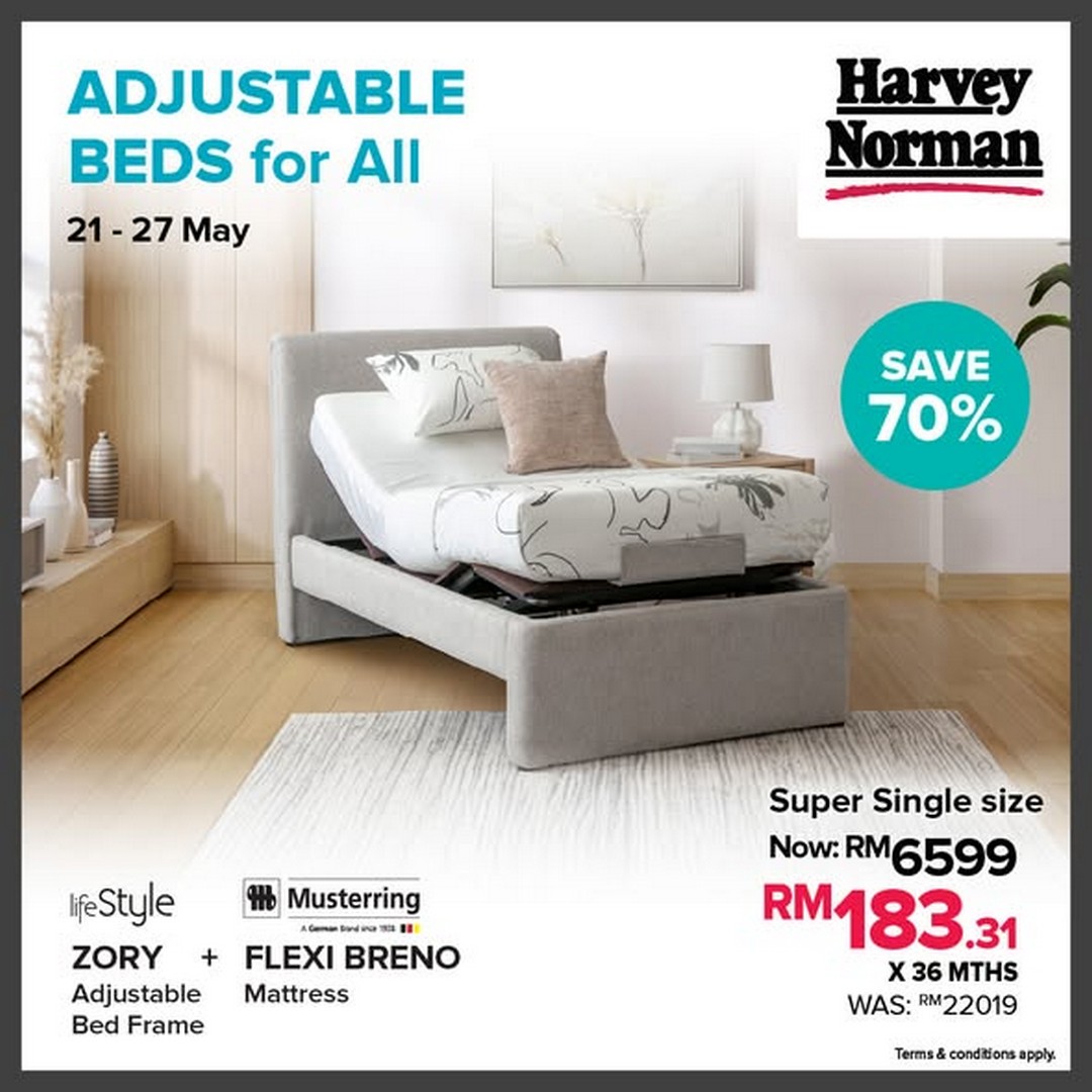 Harvey-Norman-Malaysia-Adjustable-Bed-Promotion-2 21-27 May 2026: Harvey Norman Malaysia Adjustable Bed Promotion with Up to 74% Off for Better Sleep and Home Comfort Deals