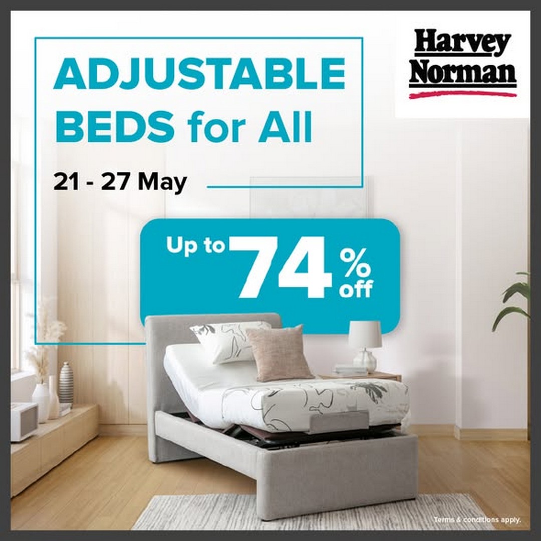 Harvey-Norman-Malaysia-Adjustable-Bed-Promotion 21-27 May 2026: Harvey Norman Malaysia Adjustable Bed Promotion with Up to 74% Off for Better Sleep and Home Comfort Deals