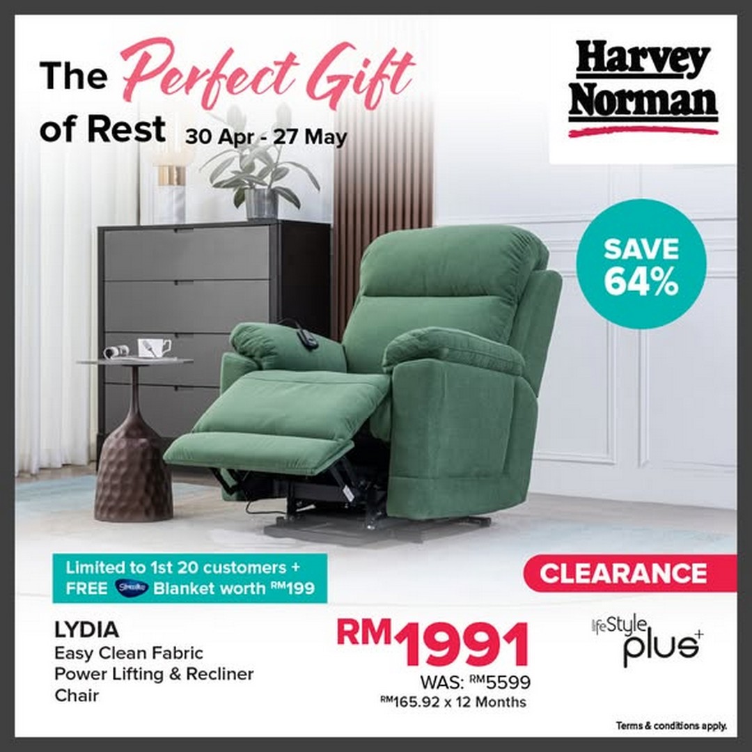 Harvey-Norman-Malaysia-Massage-and-Recliner-Chair-Promotion-1 30 April-27 May 2026: Harvey Norman Malaysia Massage and Recliner Chair Promotion with Up to 70% Off Plus Free Gift Giveaway