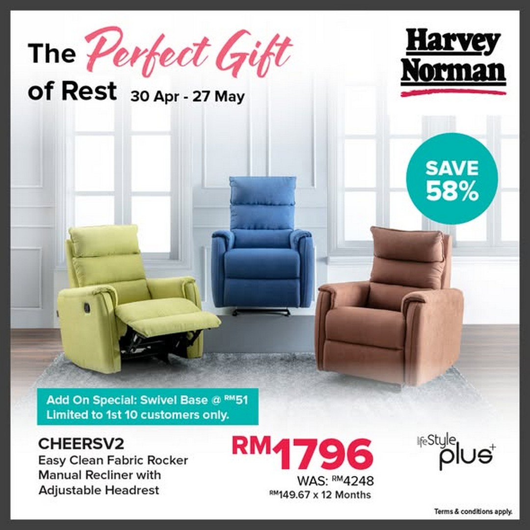 Harvey-Norman-Malaysia-Massage-and-Recliner-Chair-Promotion-2 30 April-27 May 2026: Harvey Norman Malaysia Massage and Recliner Chair Promotion with Up to 70% Off Plus Free Gift Giveaway