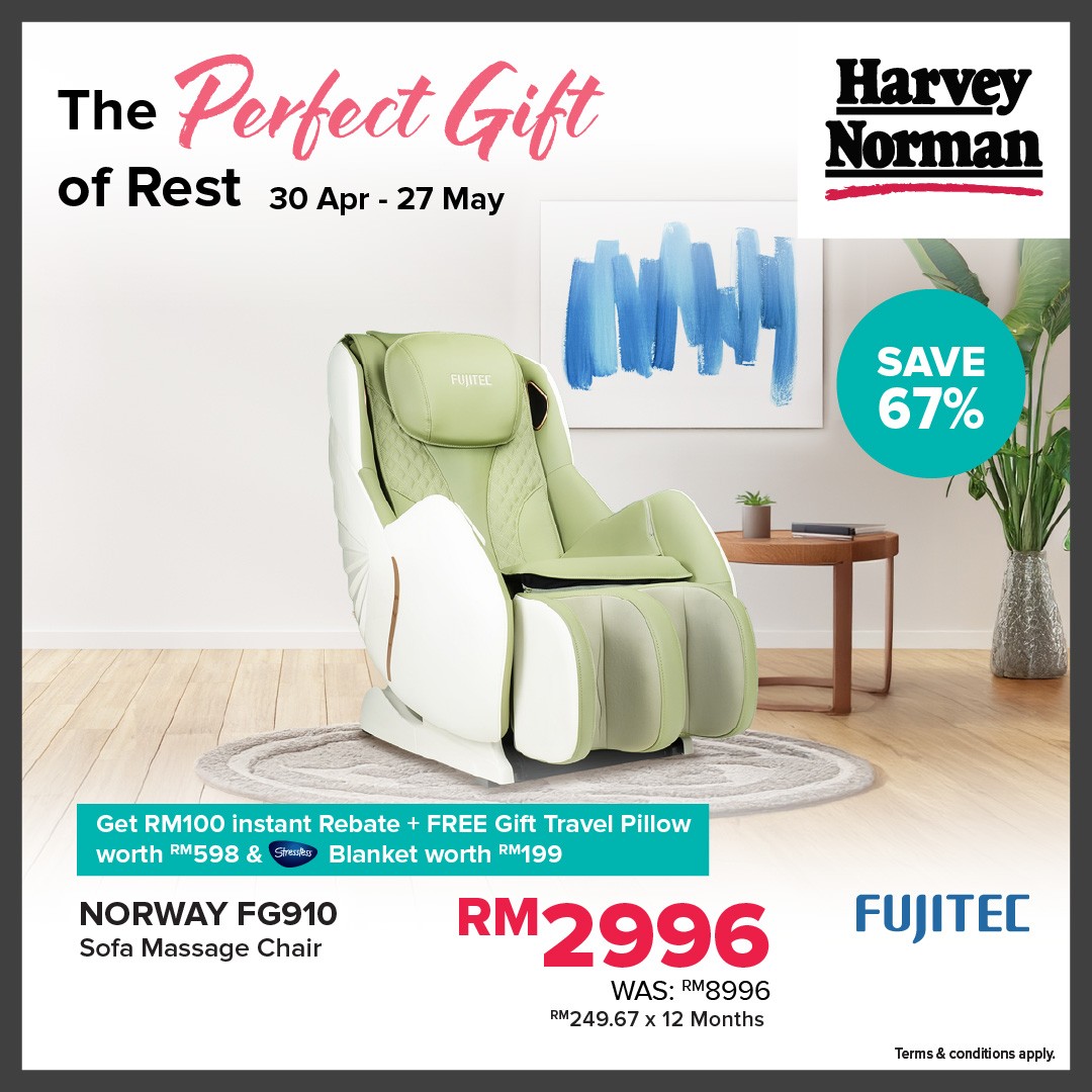 Harvey-Norman-Malaysia-Massage-and-Recliner-Chair-Promotion-5 30 April-27 May 2026: Harvey Norman Malaysia Massage and Recliner Chair Promotion with Up to 70% Off Plus Free Gift Giveaway