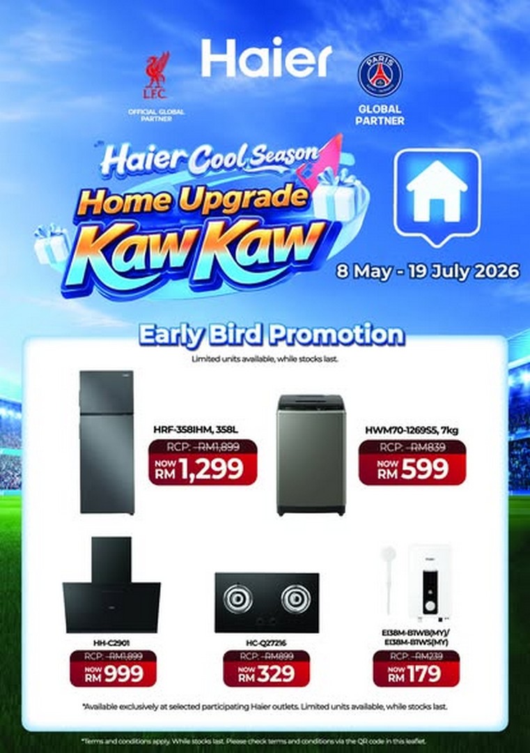 HomePro-Malaysia-Haier-Cool-Season-Home-Upgrade-Promotion-1 8 May–19 July 2026: HomePro Malaysia Haier Cool Season Home Upgrade Promotion with Rewards, Lucky Draws, TNG Credits and Exclusive Gifts