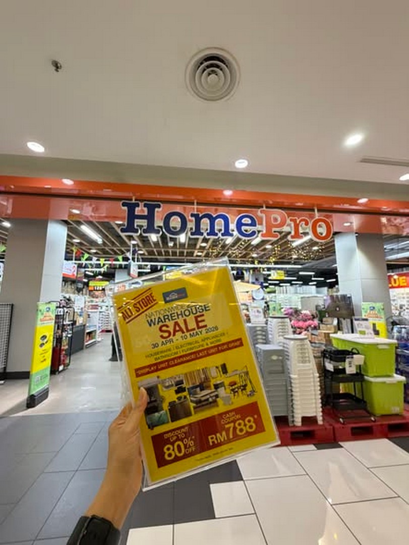 HomePro-Malaysia-Nationwide-Warehouse-Clearance-Sale-1 30 April–10 May 2026: HomePro Malaysia Nationwide Warehouse Clearance Sale with Up to 80% Discounts and RM788 Cash Coupons