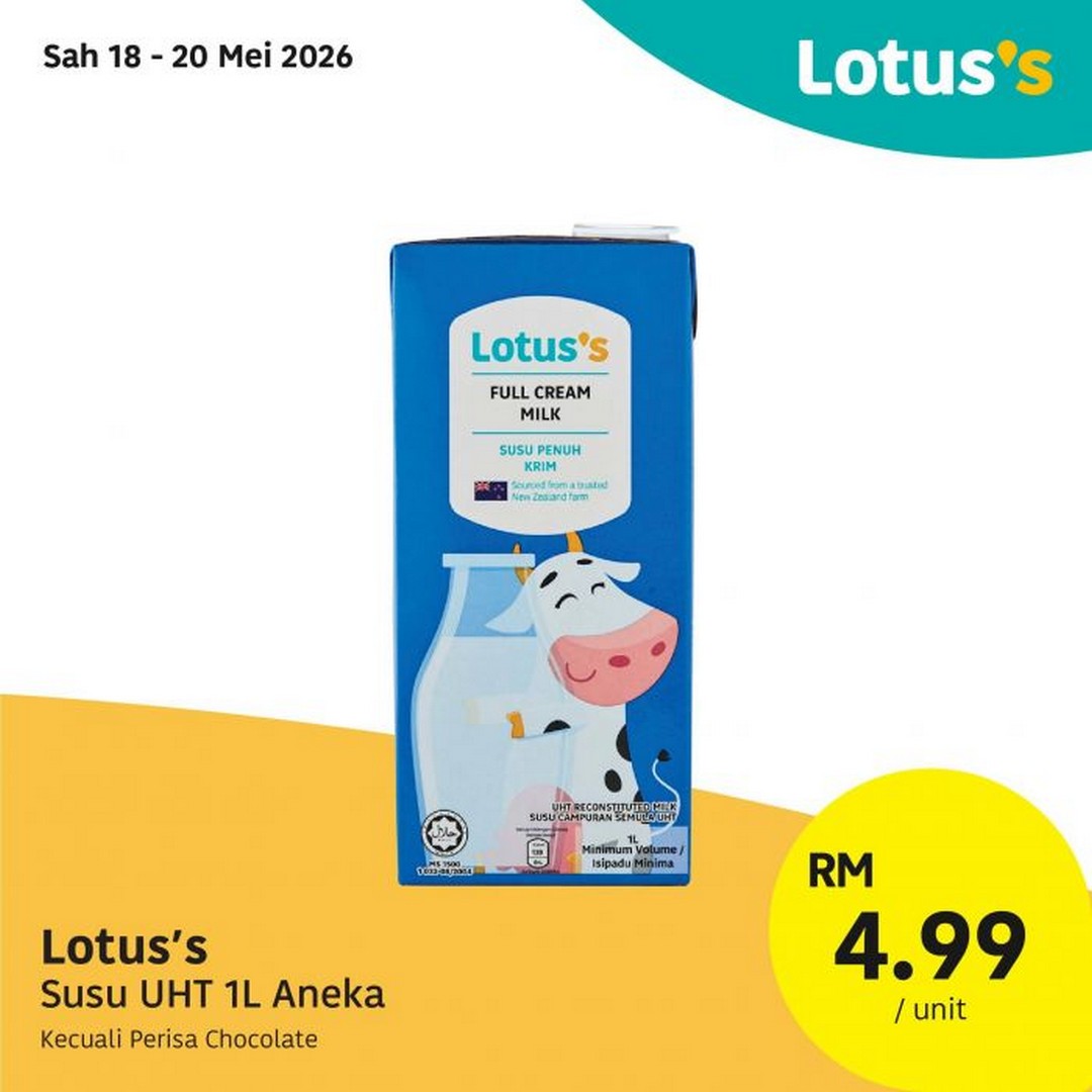 Lotuss-4th-Anniversary-Kongsi-Ceria-Sale-6 18-27 May 2026: Lotus’s 4th Anniversary “Kongsi Ceria” Sale, Massive Grocery Promotion with Buy 1 Free 1 and RM1.49 Deals
