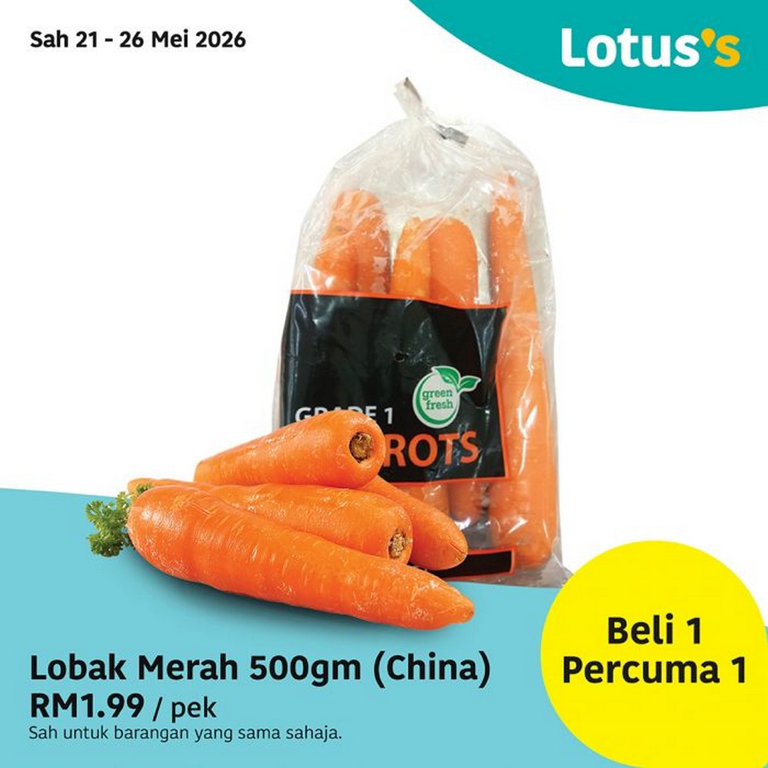 Lotuss-Buy-1-Free-1-Promotion-Massive-Grocery-and-Household-Savings-2 21 May-3 June 2026: Lotus's Buy 1 Free 1 Promotion: Massive Grocery and Household Savings Across Malaysia