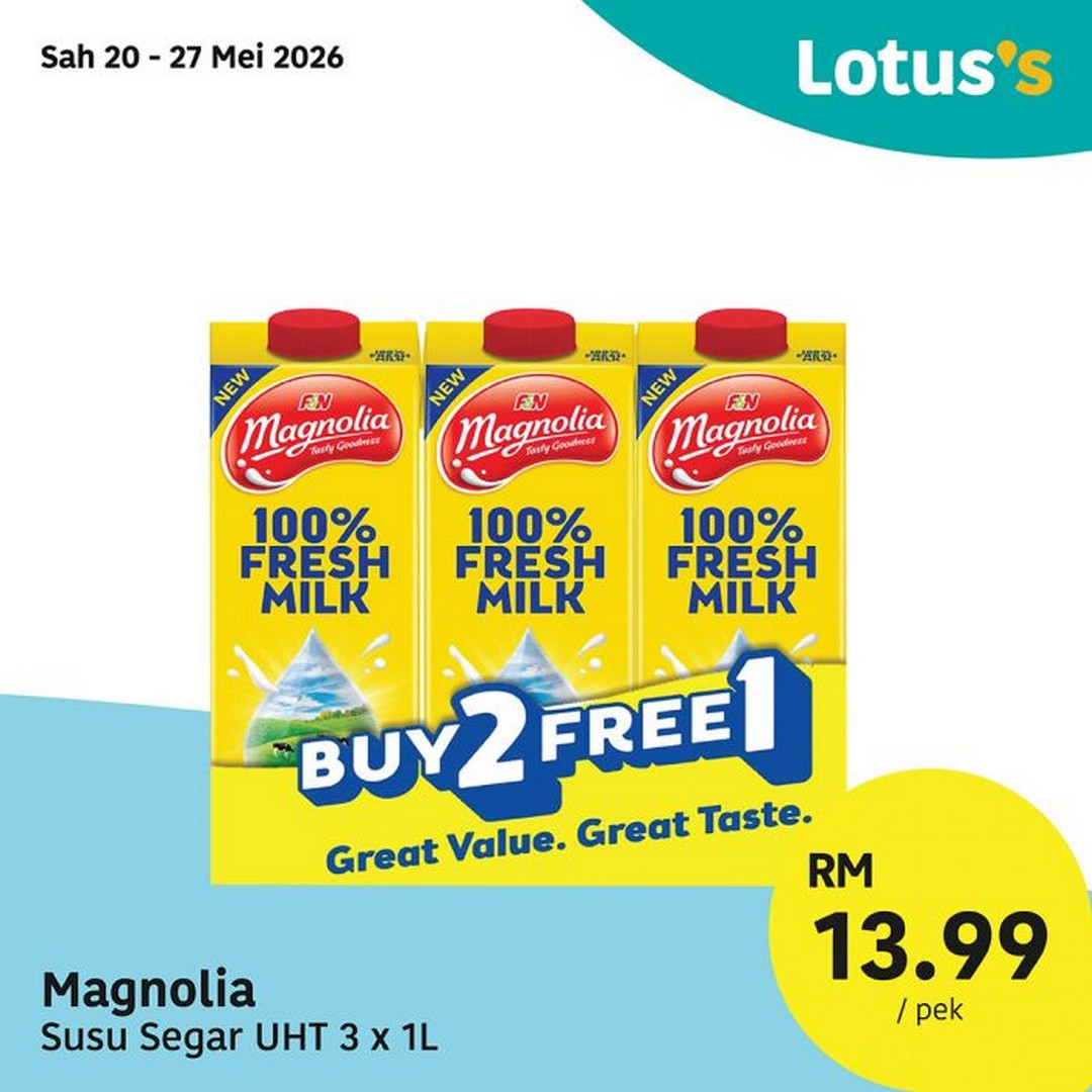 Lotuss-Kongsi-Ceria-4th-Anniversary-Promotion-13 20 May–9 June 2026: Lotus’s Kongsi Ceria 4th Anniversary Promotion: Buy 1 Free 1 Grocery Deals, Cheap Seafood & Home Appliances Savings in Malaysia