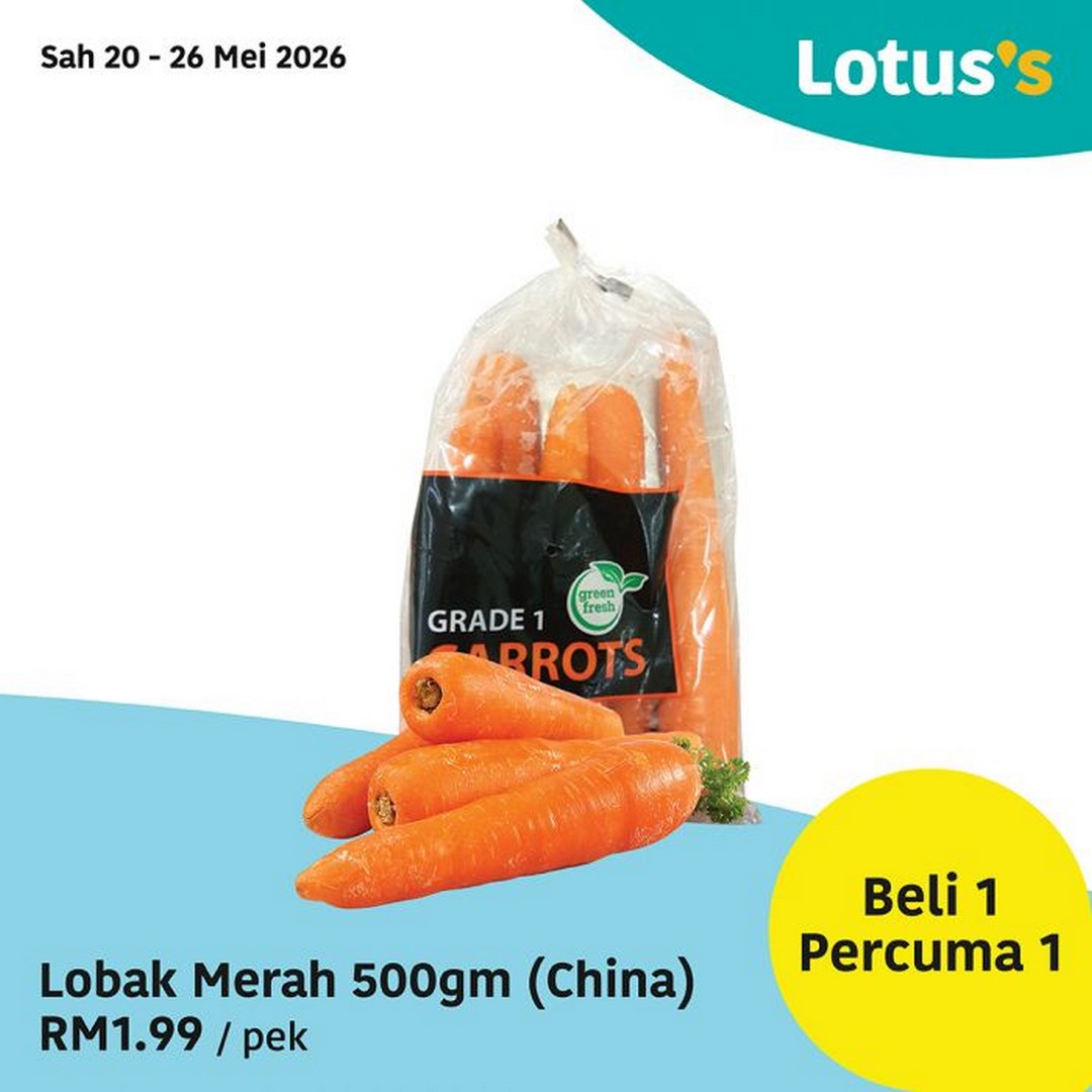 Lotuss-Kongsi-Ceria-4th-Anniversary-Promotion-2 20 May–9 June 2026: Lotus’s Kongsi Ceria 4th Anniversary Promotion: Buy 1 Free 1 Grocery Deals, Cheap Seafood & Home Appliances Savings in Malaysia