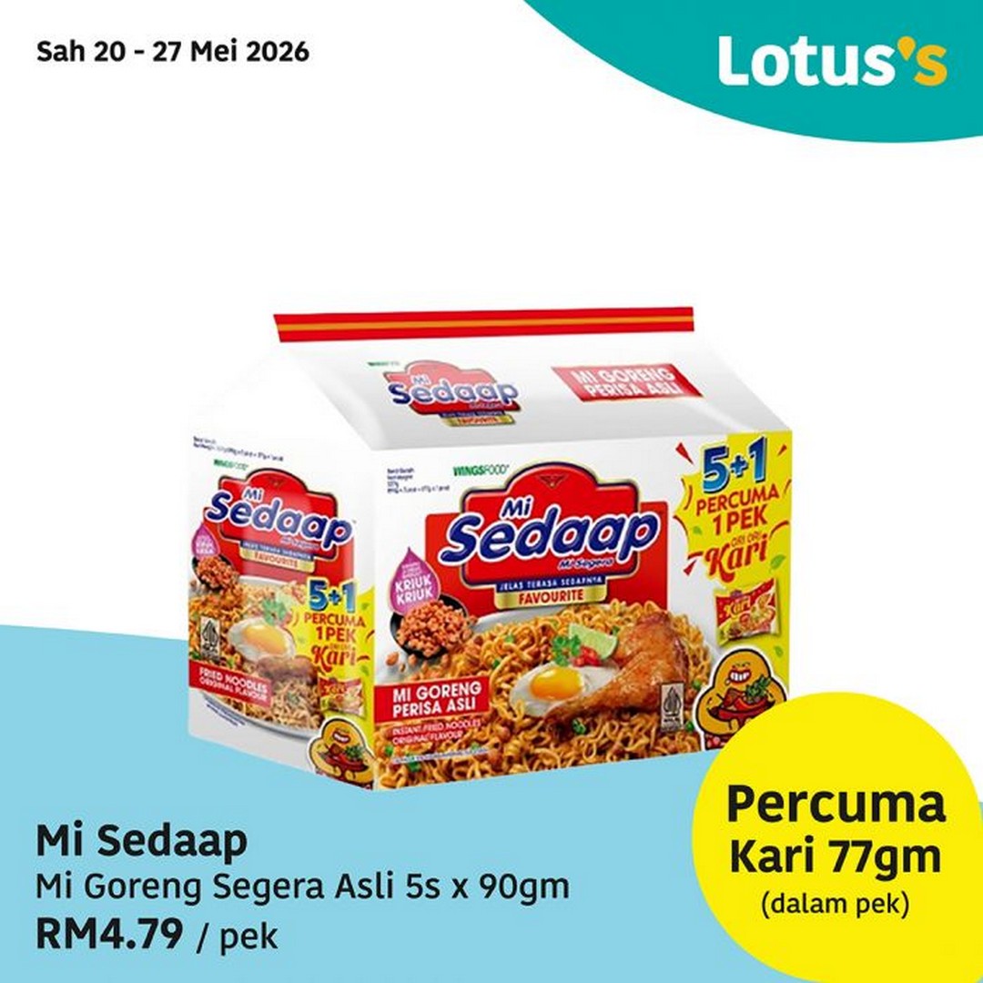 Lotuss-Kongsi-Ceria-4th-Anniversary-Promotion-7 20 May–9 June 2026: Lotus’s Kongsi Ceria 4th Anniversary Promotion: Buy 1 Free 1 Grocery Deals, Cheap Seafood & Home Appliances Savings in Malaysia