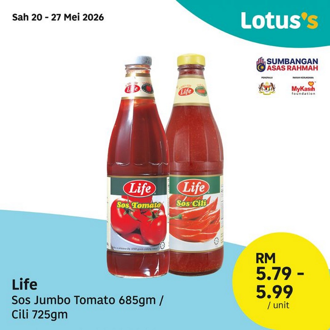 Lotuss-Kongsi-Ceria-4th-Anniversary-Promotion-8 20 May–9 June 2026: Lotus’s Kongsi Ceria 4th Anniversary Promotion: Buy 1 Free 1 Grocery Deals, Cheap Seafood & Home Appliances Savings in Malaysia