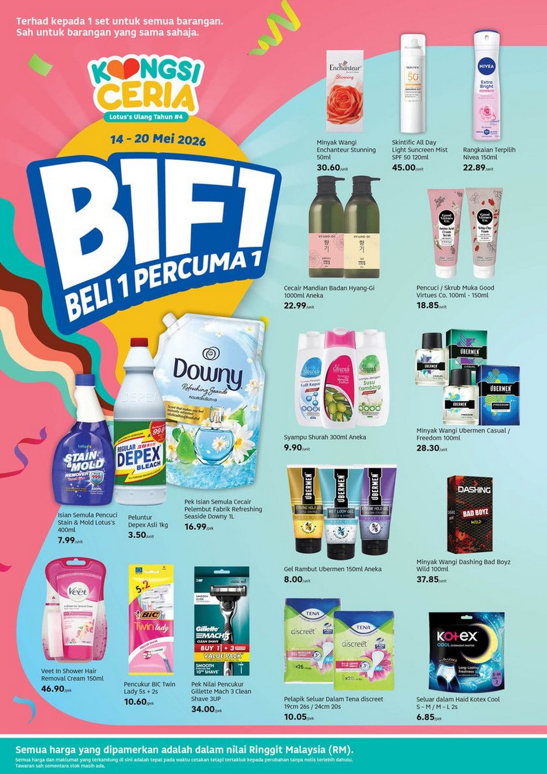 Lotuss-Malaysia-Kongsi-Ceria-Anniversary-Sale-3 14–27 May 2026: Lotus’s Malaysia Kongsi Ceria Anniversary Sale, Buy 1 Free 1 Grocery Promotion Across Nationwide Stores & Online