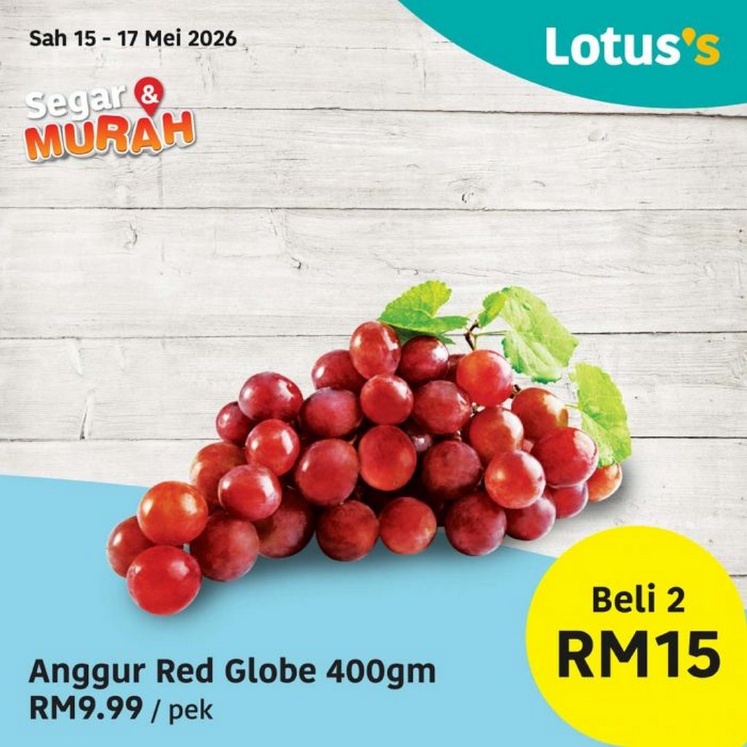 Lotuss-Malaysia-Segar-Murah-Sale-Promotion-12 15–19 May 2026: Lotus’s Malaysia Segar & Murah Sale Promotion – Fresh Groceries From RM1.69 Nationwide Deals for Budget Shoppers