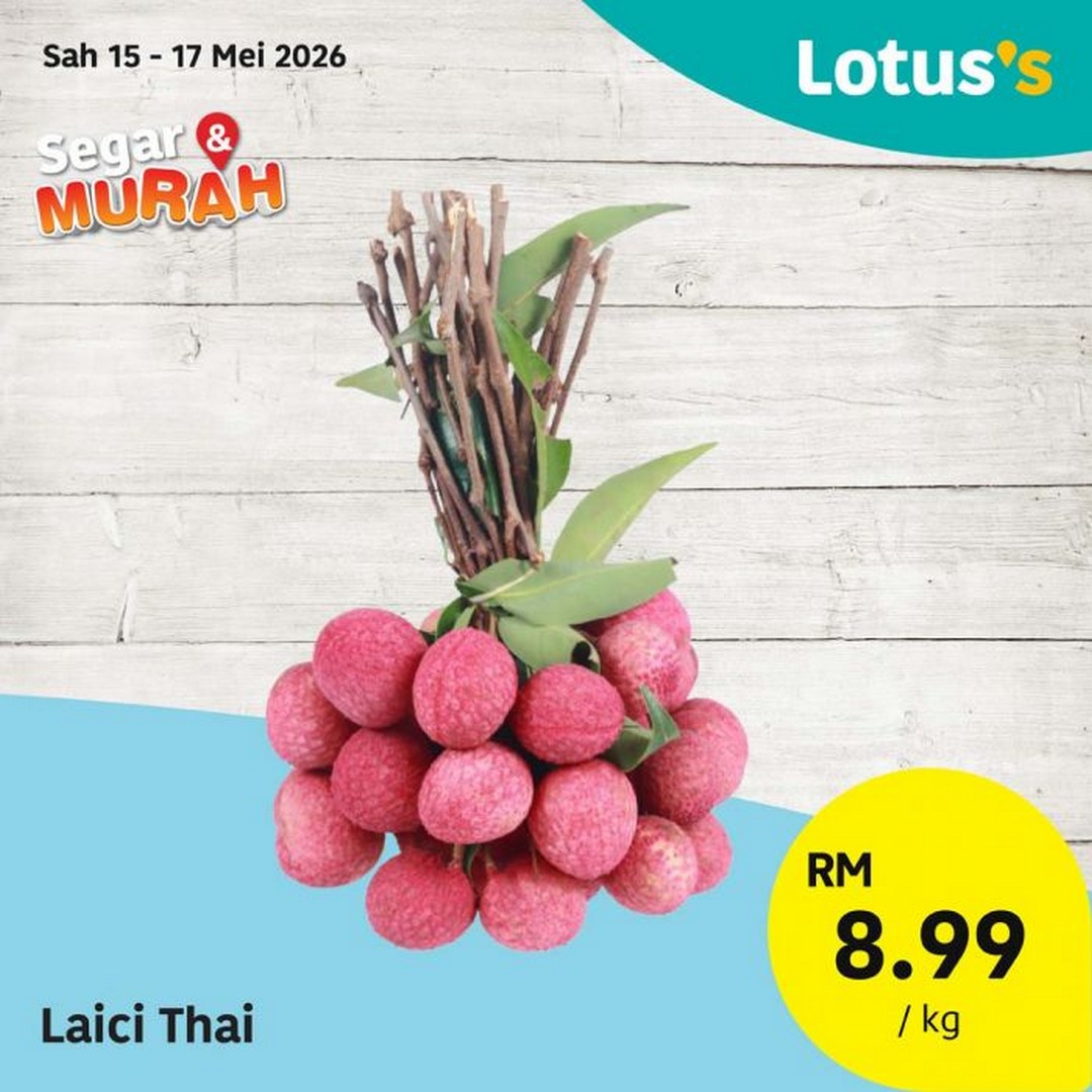 Lotuss-Malaysia-Segar-Murah-Sale-Promotion-13 15–19 May 2026: Lotus’s Malaysia Segar & Murah Sale Promotion – Fresh Groceries From RM1.69 Nationwide Deals for Budget Shoppers