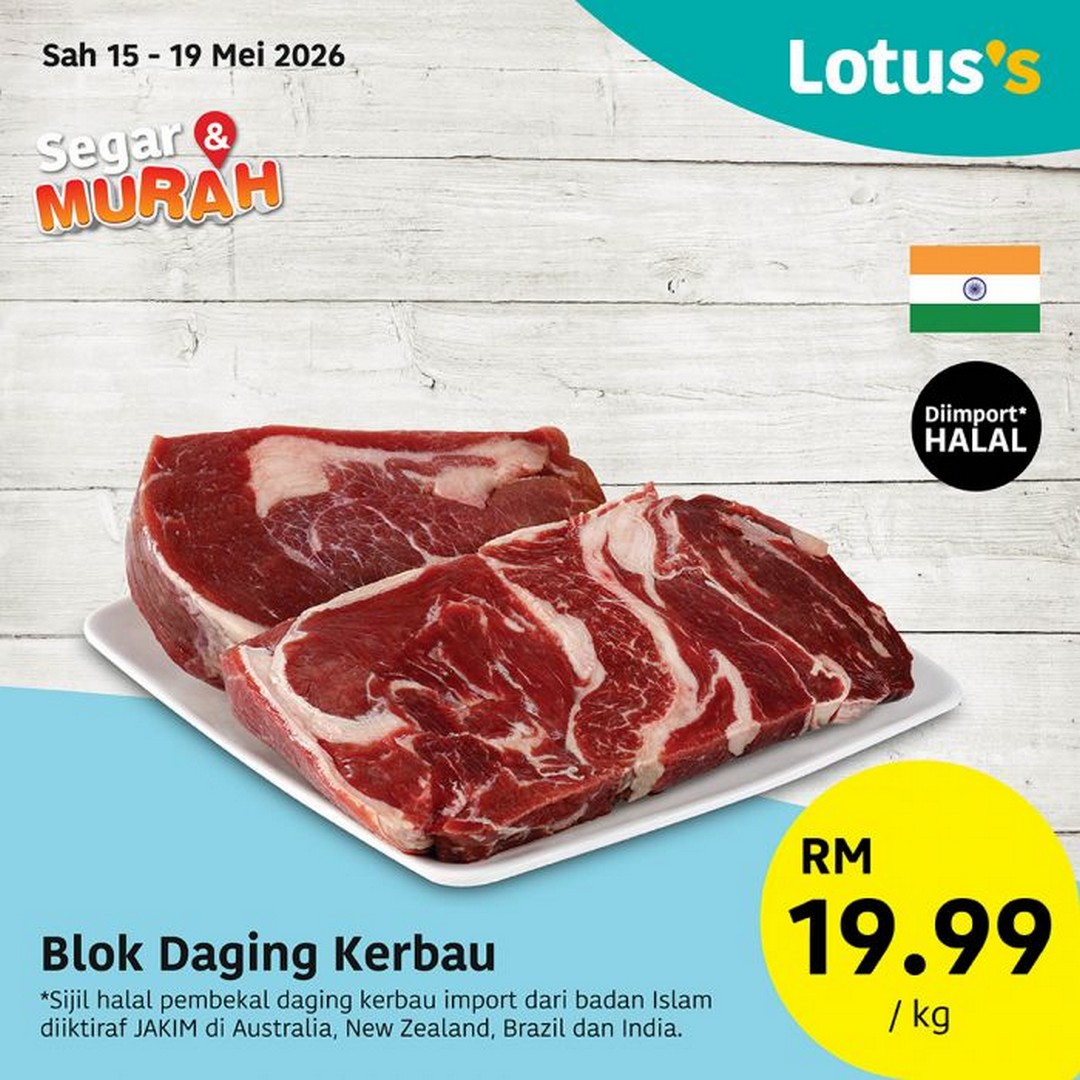 Lotuss-Malaysia-Segar-Murah-Sale-Promotion-2 15–19 May 2026: Lotus’s Malaysia Segar & Murah Sale Promotion – Fresh Groceries From RM1.69 Nationwide Deals for Budget Shoppers