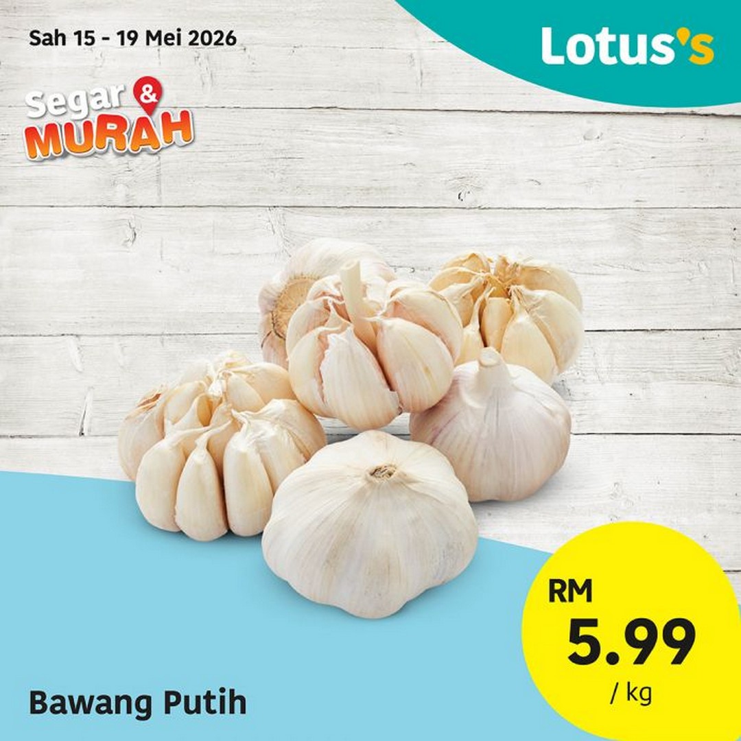 Lotuss-Malaysia-Segar-Murah-Sale-Promotion-5 15–19 May 2026: Lotus’s Malaysia Segar & Murah Sale Promotion – Fresh Groceries From RM1.69 Nationwide Deals for Budget Shoppers