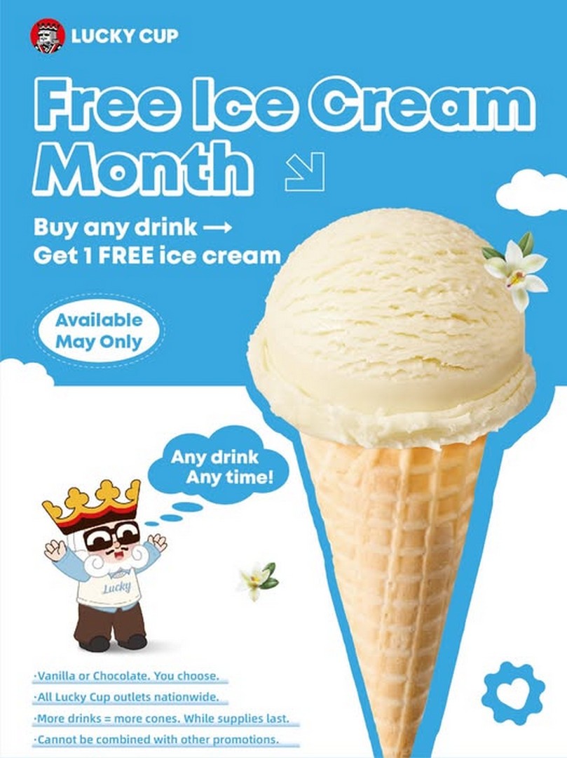 Lucky-Cup-Coffee-Malaysia-FREE-Ice-Cream-Promotion-2 1-31 May 2026: Lucky Cup Coffee Malaysia FREE Ice Cream Promotion with Every Drink Purchase at All Stores