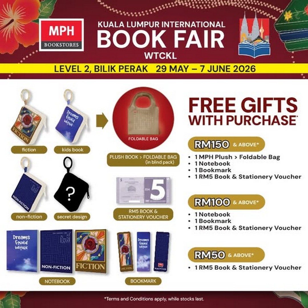 MPH-Bookstores-KLIBF-2026-Book-Fair-1 29 May–7 June 2026: MPH Bookstores KLIBF 2026 Book Fair Promotion, Massive Book Deals and Anniversary Specials at WTC KL