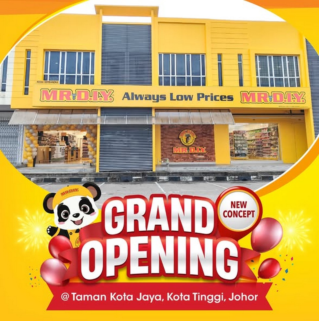 MR.DIY-New-Concept-Store-Opening-at-Taman-Kota-Jaya 8–10 May 2026: MR.DIY New Concept Store Opening at Taman Kota Jaya, Kota Tinggi, Johor: Free Gifts, Spend & Win Campaign and Special Opening Deals