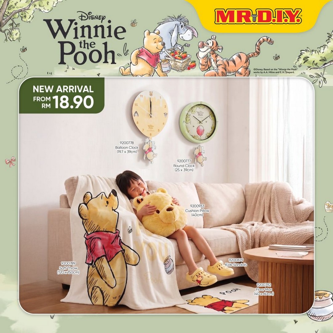 MR.DIY-Winnie-the-Pooh-Collection-Launch-Affordable-New-Arrival-Promotion-1 18 May 2026 onwards: MR.DIY Winnie the Pooh Collection Launch, Affordable New Arrival Promotion Featuring Cute Everyday Essentials from RM3.90