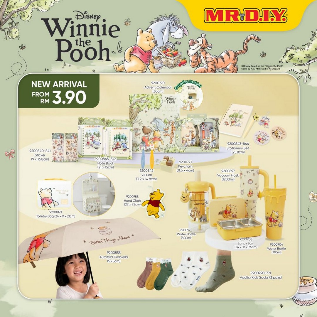 MR.DIY-Winnie-the-Pooh-Collection-Launch-Affordable-New-Arrival-Promotion-5 18 May 2026 onwards: MR.DIY Winnie the Pooh Collection Launch, Affordable New Arrival Promotion Featuring Cute Everyday Essentials from RM3.90