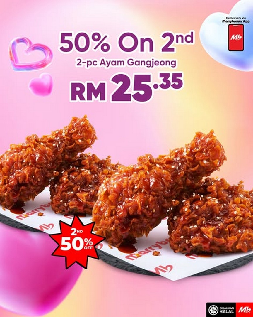 Marrybrown-Malaysia-–-Ayam-Gangjeong-Deals-Promotion-2 20 May 2026 onwards: Marrybrown Malaysia – Ayam Gangjeong Deals Promotion Featuring Exclusive MB App Rewards and Limited-Time Korean-Inspired Savings in RM