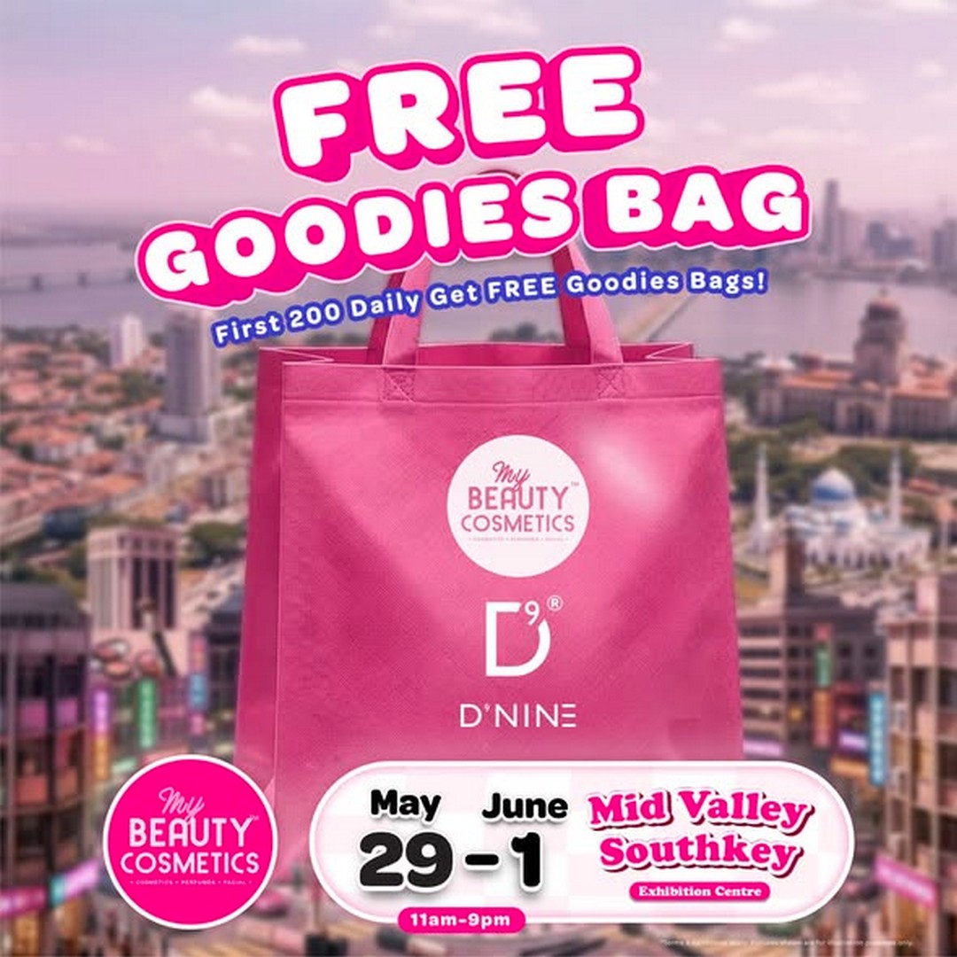 My-Beauty-Cosmetics-Expo-Johor-Bahru-Free-Goodies-Bag-Promotion 29 May–1 June 2026: My Beauty & Cosmetics Expo Johor Bahru Free Goodies Bag Promotion, Beauty Sale Event with Up to 90% Off at Mid Valley Southkey