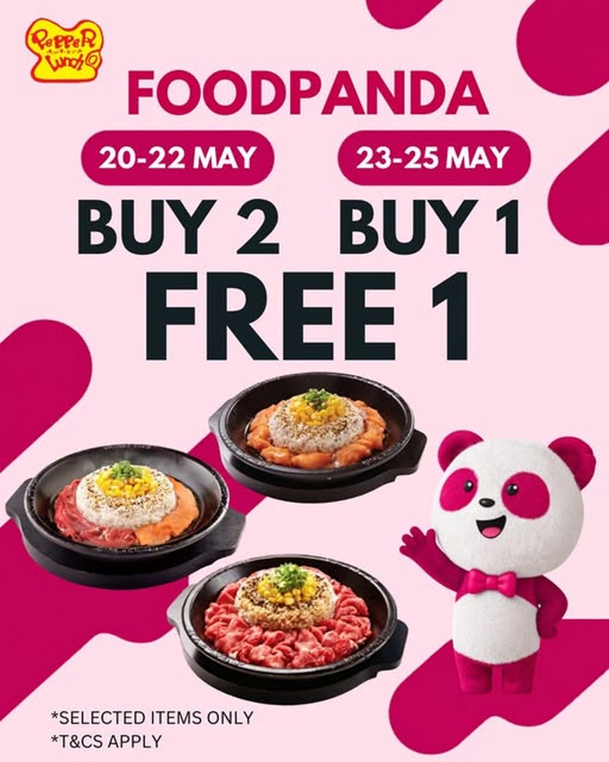 Pepper-Lunch-Malaysia-Foodpanda-Promotion 20-25 May 2026: Pepper Lunch Malaysia Foodpanda Promotion – Buy 2 Free 1 and Buy 1 Free 1 Deals on Favourite Sizzling Meals