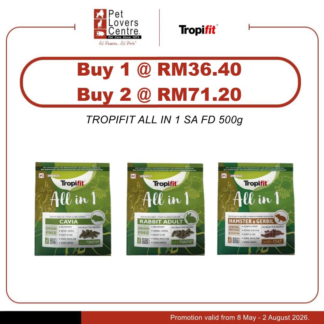 Pet-Lovers-Centre-Malaysia-TropiFit-Pet-Food-Promotion-7 Now till 2 August 2026: Pet Lovers Centre Malaysia TropiFit Pet Food Promotion with More Affordable Prices for Premium Nutrition Deals