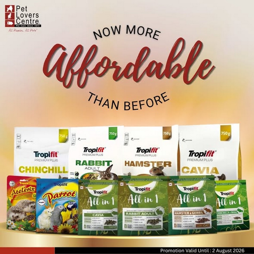 Pet-Lovers-Centre-Malaysia-TropiFit-Pet-Food-Promotion Now till 2 August 2026: Pet Lovers Centre Malaysia TropiFit Pet Food Promotion with More Affordable Prices for Premium Nutrition Deals