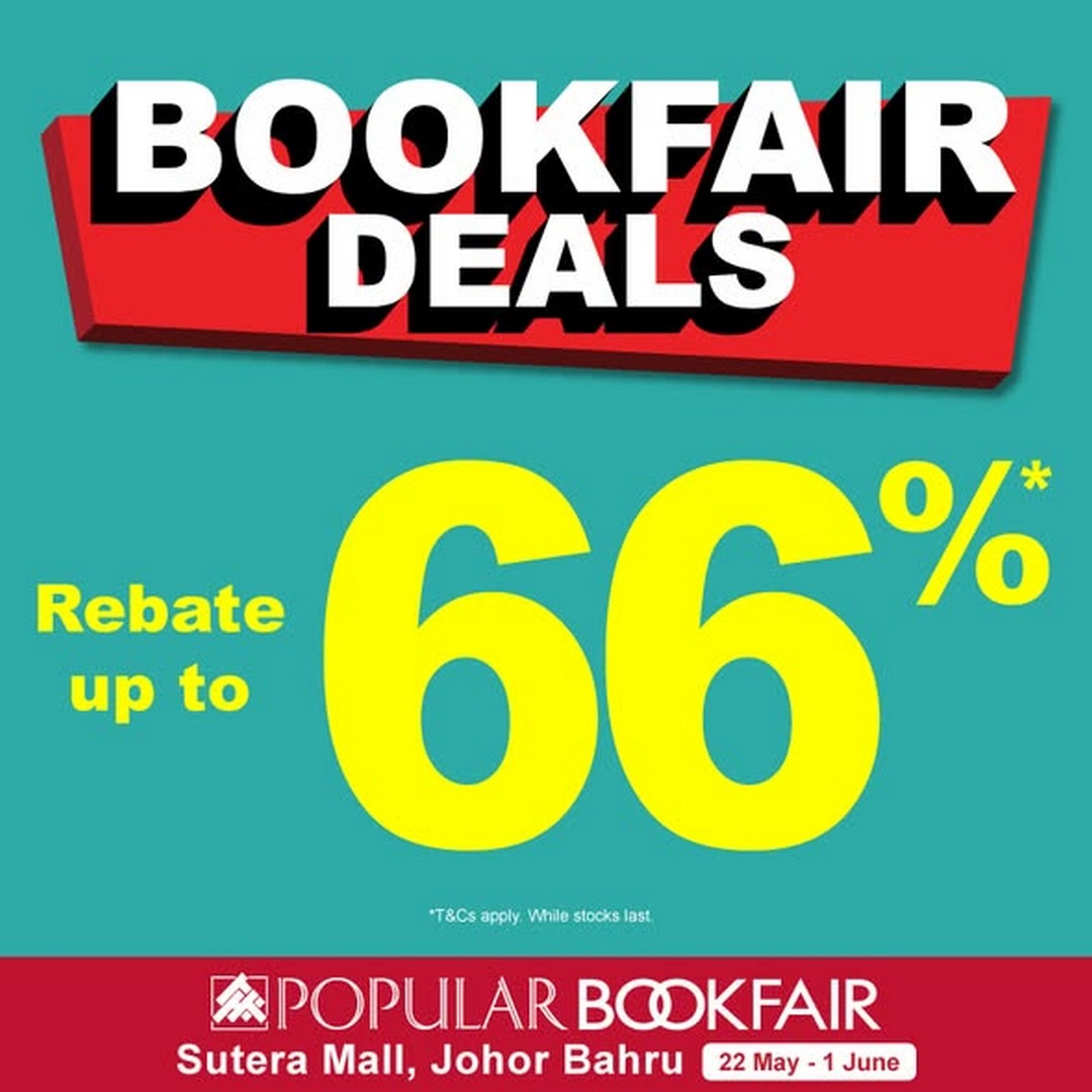 Popular-Bookfair-@-Sutera-Mall-Johor-Bahru-1 22 May–1 June 2026: Popular Bookfair @ Sutera Mall, Johor Bahru: Massive Book Sale Promotion with Discounts and Rebates Up to 66%