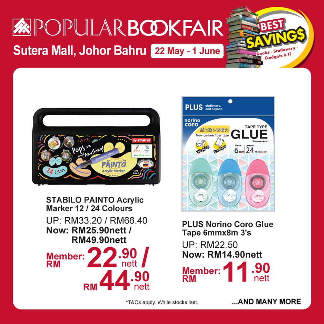 Popular-Bookfair-@-Sutera-Mall-Johor-Bahru-10 22 May–1 June 2026: Popular Bookfair @ Sutera Mall, Johor Bahru: Massive Book Sale Promotion with Discounts and Rebates Up to 66%
