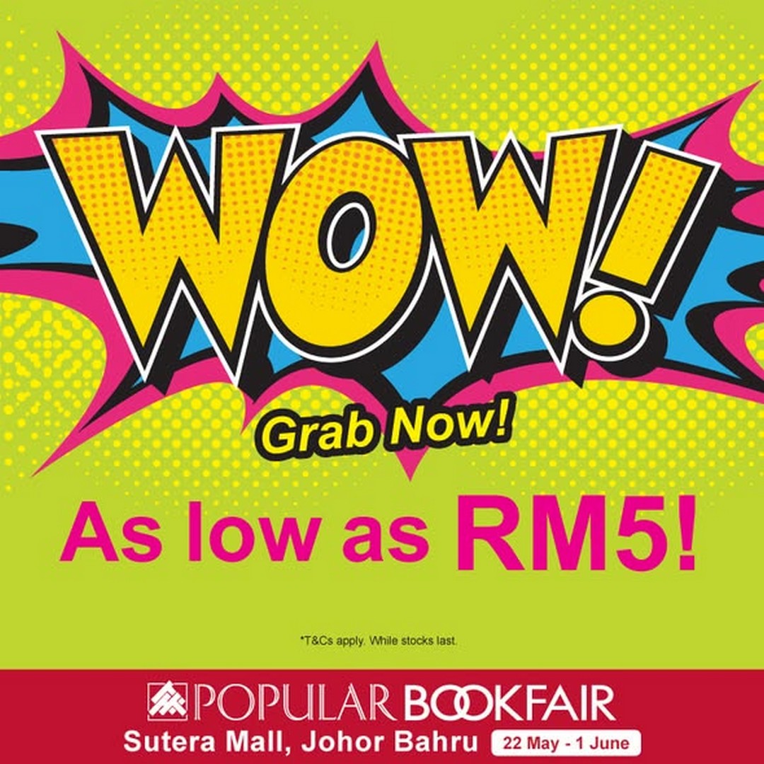 Popular-Bookfair-@-Sutera-Mall-Johor-Bahru-2 22 May–1 June 2026: Popular Bookfair @ Sutera Mall, Johor Bahru: Massive Book Sale Promotion with Discounts and Rebates Up to 66%