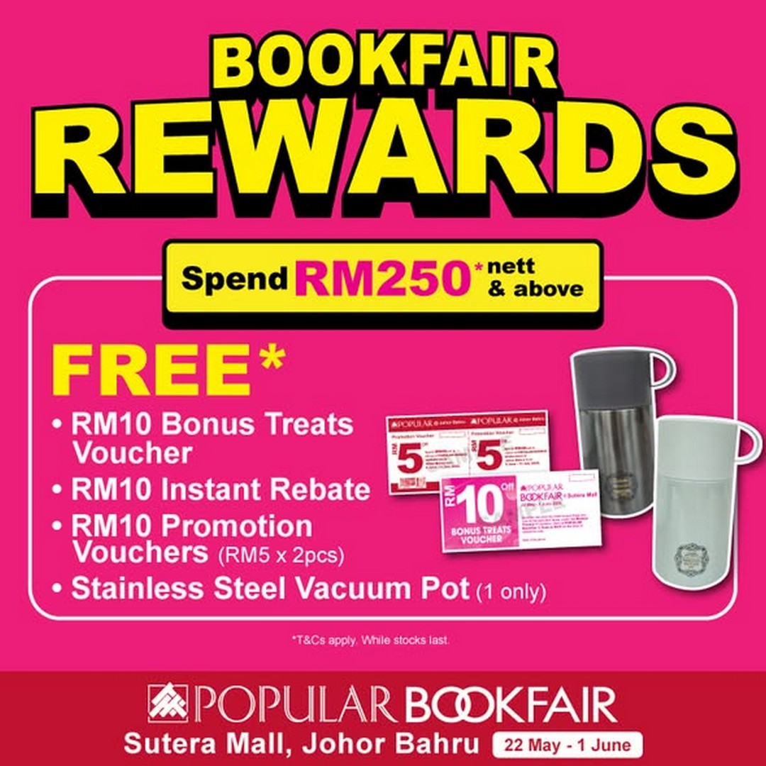 Popular-Bookfair-@-Sutera-Mall-Johor-Bahru-3 22 May–1 June 2026: Popular Bookfair @ Sutera Mall, Johor Bahru: Massive Book Sale Promotion with Discounts and Rebates Up to 66%
