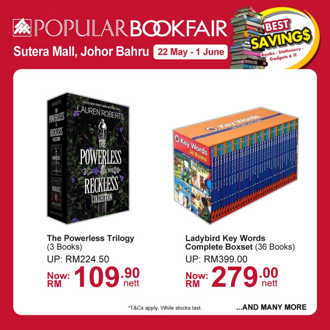 Popular-Bookfair-@-Sutera-Mall-Johor-Bahru-5 22 May–1 June 2026: Popular Bookfair @ Sutera Mall, Johor Bahru: Massive Book Sale Promotion with Discounts and Rebates Up to 66%
