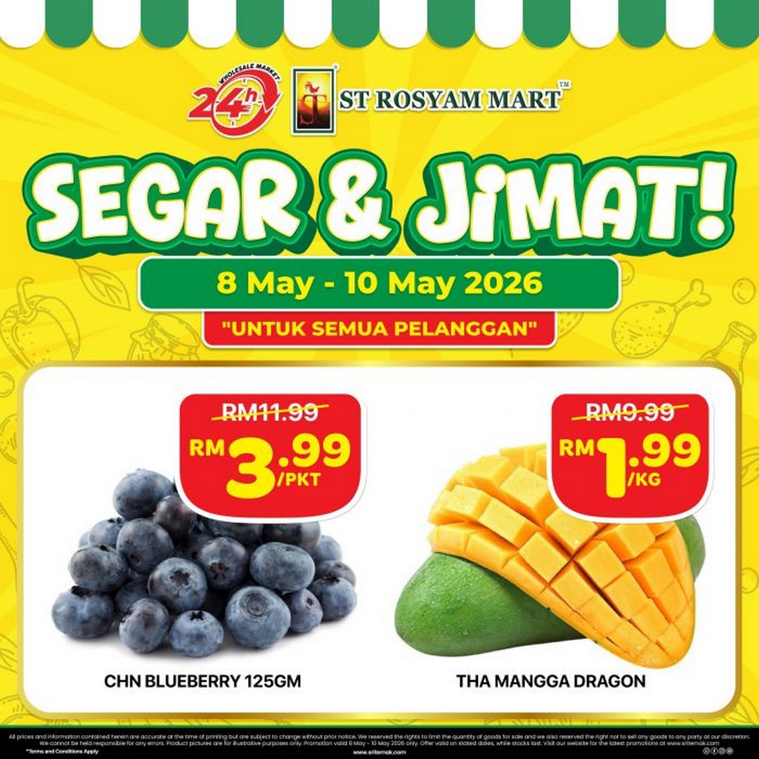 ST-Rosyam-Mart-Segar-Jimat-Promotion-Sale-1 8–10 May 2026: ST Rosyam Mart Segar & Jimat Promotion Sale: Fresh Groceries From RM0.99 Across Selected Malaysia Branches