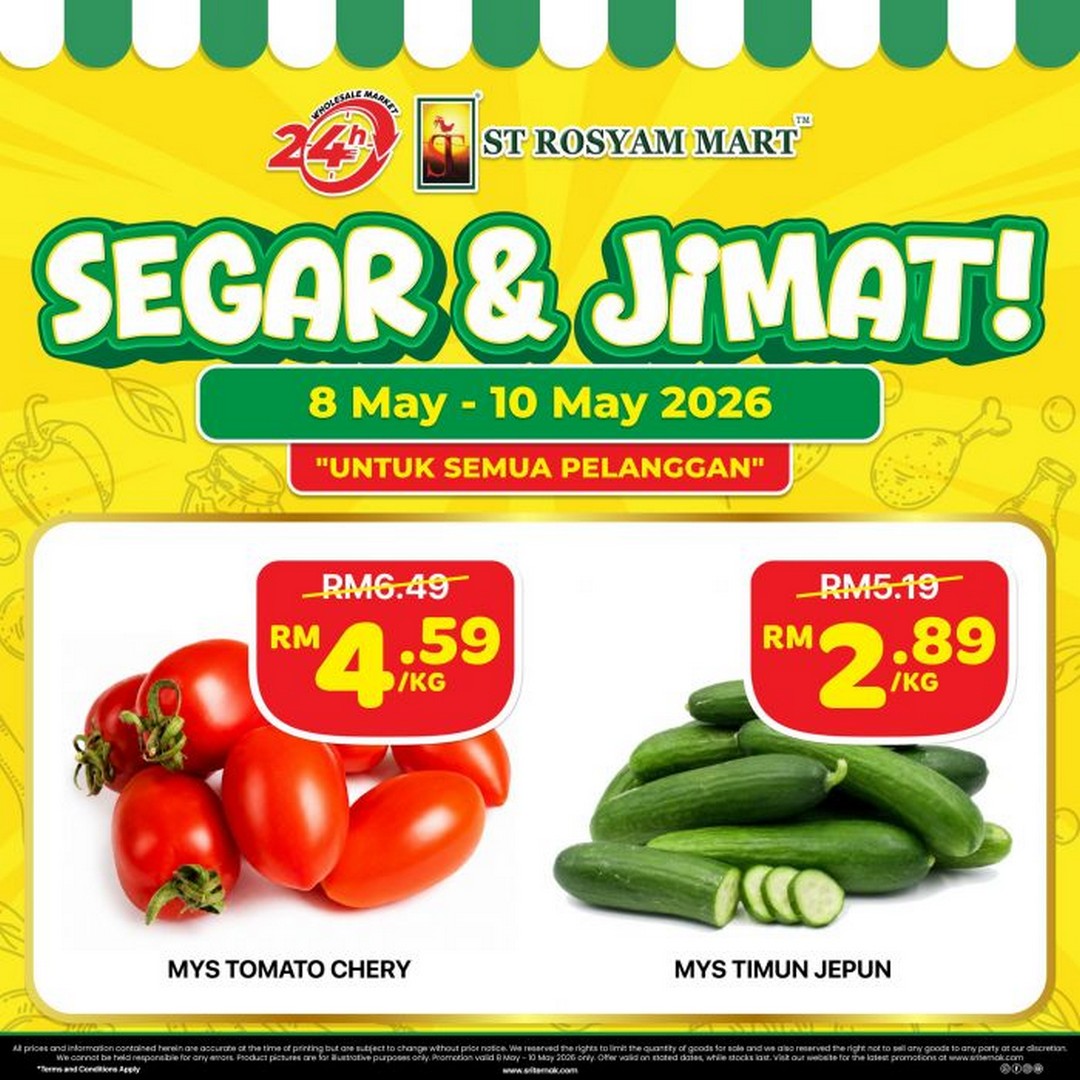ST-Rosyam-Mart-Segar-Jimat-Promotion-Sale-5 8–10 May 2026: ST Rosyam Mart Segar & Jimat Promotion Sale: Fresh Groceries From RM0.99 Across Selected Malaysia Branches