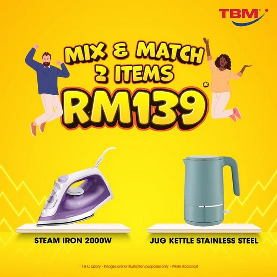 TBM-Malaysia-Warehouse-Sale-at-Subang-Hi-Tech-2 14-17 May 2026: TBM Malaysia Warehouse Sale at Subang Hi-Tech with Any 2 for RM139 Promotion and Massive Home & Living Deals