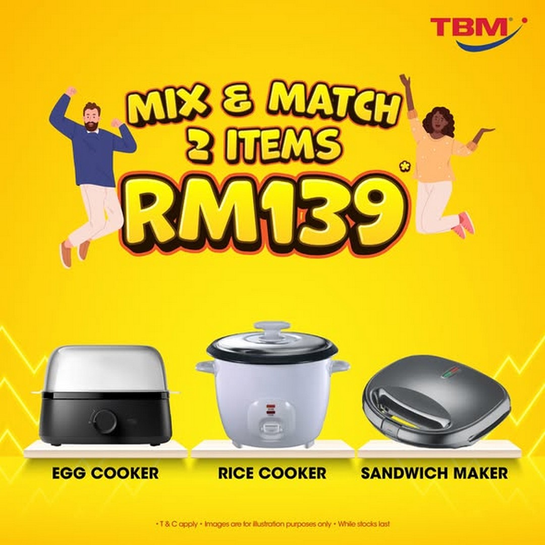 TBM-Malaysia-Warehouse-Sale-at-Subang-Hi-Tech-3 14-17 May 2026: TBM Malaysia Warehouse Sale at Subang Hi-Tech with Any 2 for RM139 Promotion and Massive Home & Living Deals