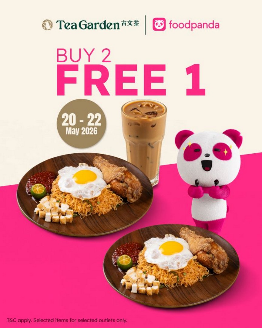 Tea-Garden-Foodpanda-Buy-2-Free-1-Promotion 20–22 May 2026: Tea Garden Foodpanda Buy 2 Free 1 Promotion, Limited 3-Day Flash Deal on Selected Meals and Drinks in Malaysia