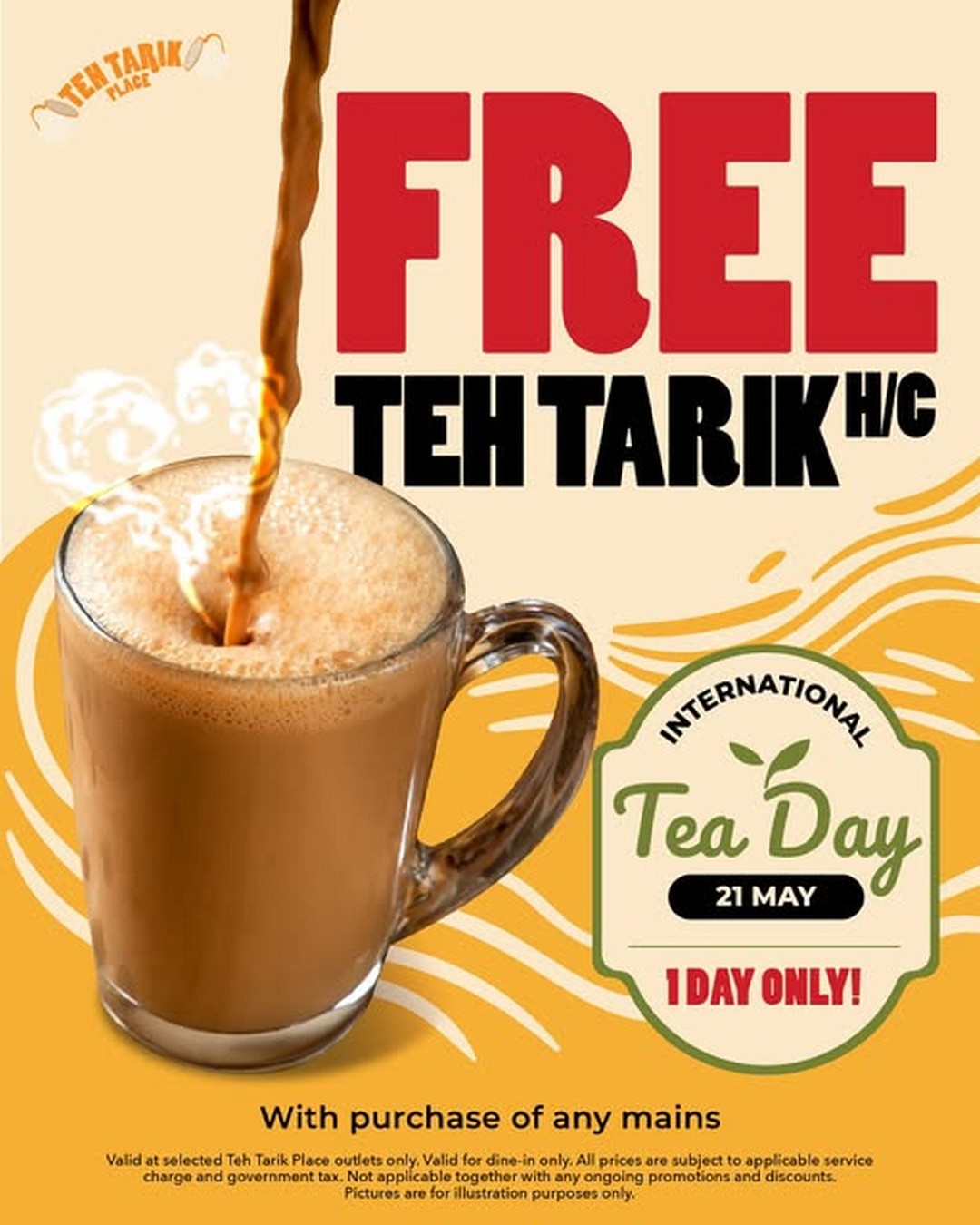 Teh-Tarik-Place-Free-Teh-Tarik-International-Tea-Day-Promotion 21 May 2026: Teh Tarik Place Free Teh Tarik International Tea Day Promotion at Selected Outlets Malaysia