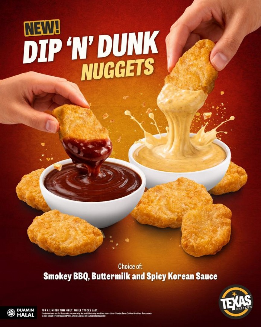 Texas-Chicken-Malaysia-NEW-Dip-‘N-Dunk-Nuggets-10pcs-Promotion 20 May 2026 onwards: Texas Chicken Malaysia: NEW Dip ‘N’ Dunk Nuggets 10pcs Promotion, Limited-Time Sauce Experience Deal