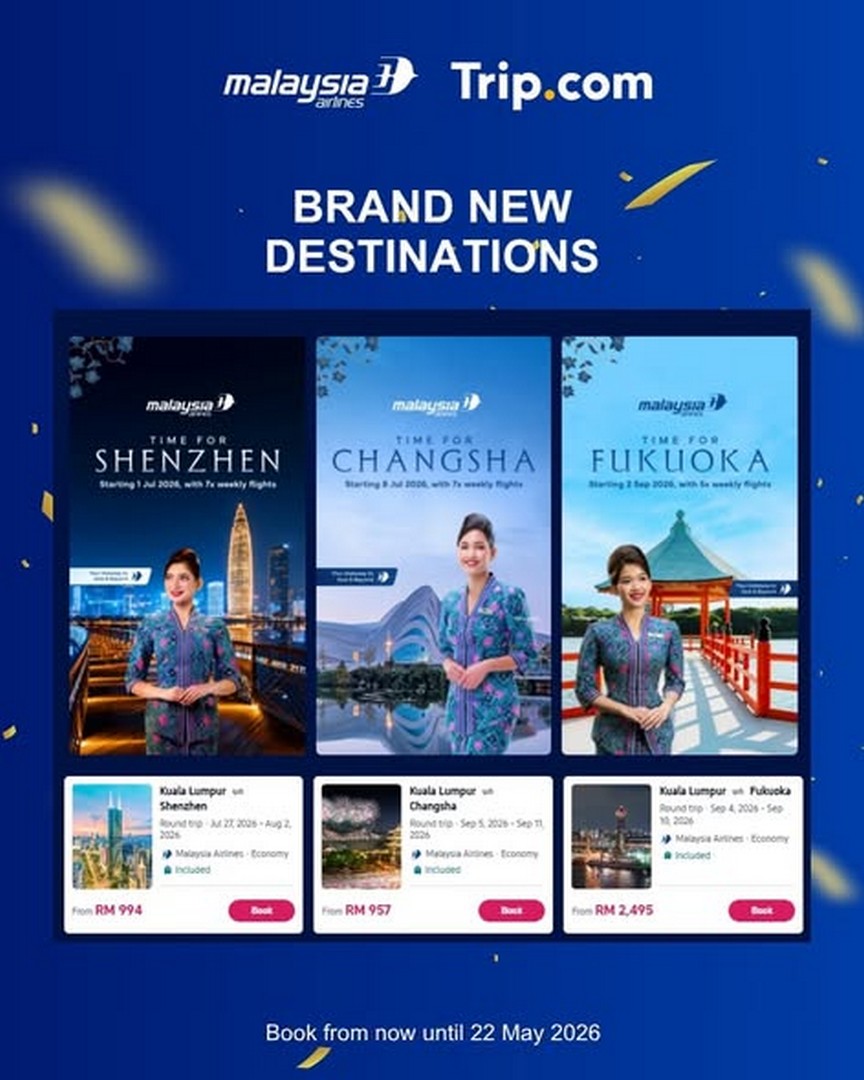 Trip.com-Malaysia-x-Malaysia-Airlines-Flight-Deals-2 Now till 22 May 2026: Trip.com Malaysia x Malaysia Airlines Flight Deals, Up to RM100 OFF International Flights Promotion Online Booking Offer