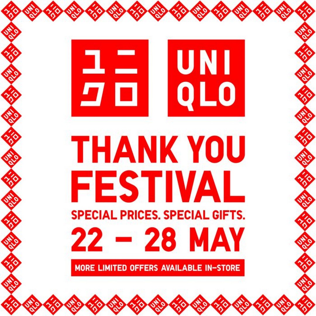 UNIQLO-Thank-You-Festival-Sale-Special-Prices-Free-Gift-Giveaway 22–28 May 2026: UNIQLO Thank You Festival Sale, Special Prices & Free Gift Giveaway, RM300 Free Food Jar Promotion Across Malaysia