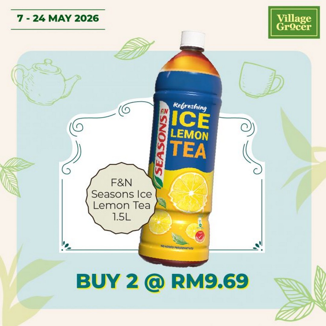 Village-Grocer-World-Tea-Day-Promotion-2-1 7–24 May 2026: Village Grocer World Tea Day Promotion – Tea Fair Sale: Buy 1 Free 1 Deals, Special Tea Offers & Free BOH Cup Giveaway