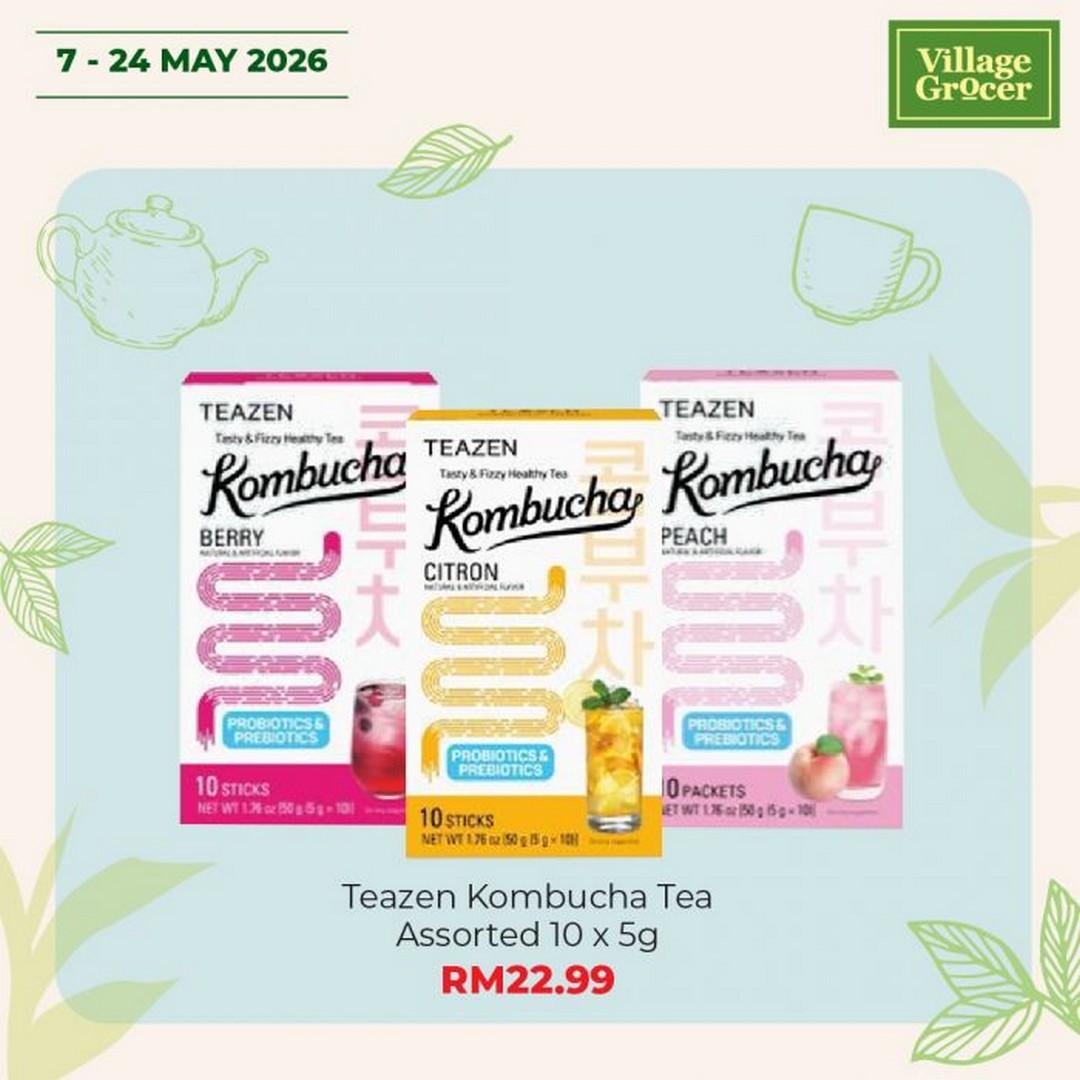 Village-Grocer-World-Tea-Day-Promotion-6-1 7–24 May 2026: Village Grocer World Tea Day Promotion – Tea Fair Sale: Buy 1 Free 1 Deals, Special Tea Offers & Free BOH Cup Giveaway
